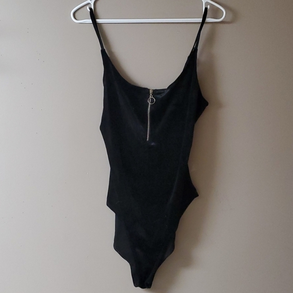 Black Velvet Bodysuit